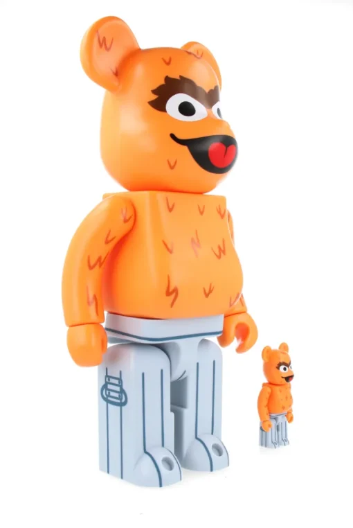 400% + 100% Bearbrick Oscar the Grouch (The Original Orange Fur Ver.)