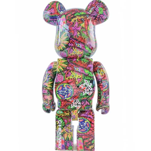 1000% Bearbrick Psicodélico paisley