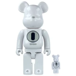 400% + 100% Bearbrick Robert Indiana X Fragmentdesign - White