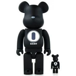 400% + 100% Bearbrick Robert Indiana X Fragmentdesign - Black