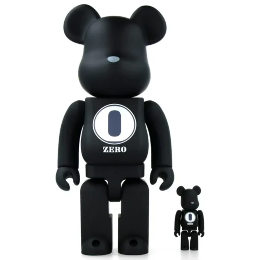 400% + 100% Bearbrick Robert Indiana X Fragmentdesign - Black