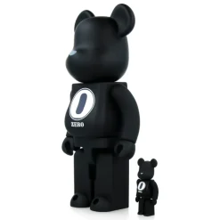 400% + 100% Bearbrick Robert Indiana X Fragmentdesign - Black