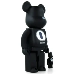 400% + 100% Bearbrick Robert Indiana X Fragmentdesign - Black