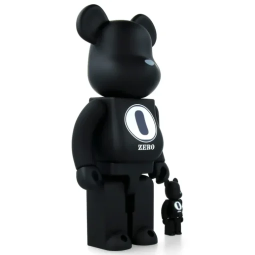 400% + 100% Bearbrick Robert Indiana X Fragmentdesign - Black