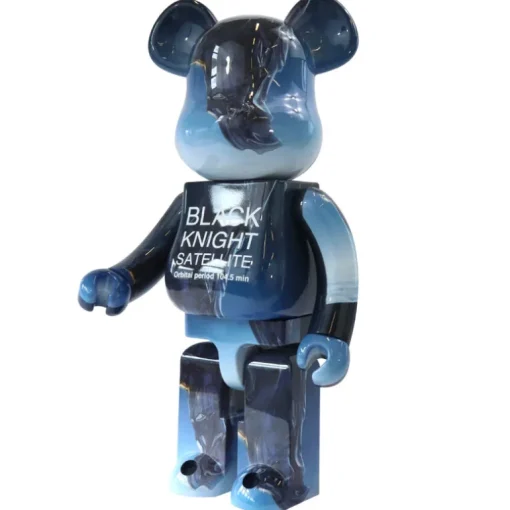 1000 % Bearbrick Satélite de caballero negro