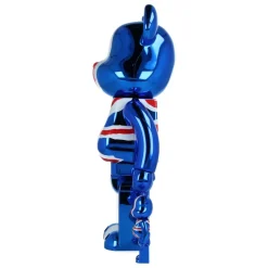 400% + 100% Bearbrick Sex Pistols - God Save The Queen - Chrome Ver.