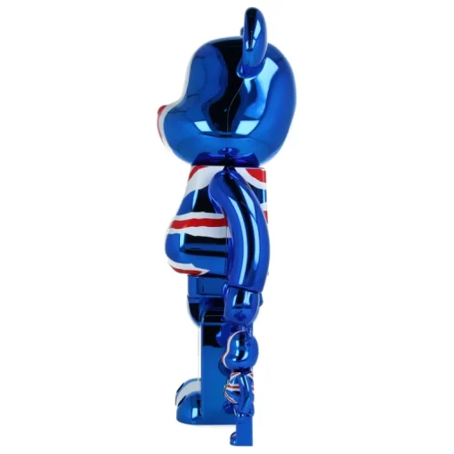 400% + 100% Bearbrick Sex Pistols - God Save The Queen - Chrome Ver.