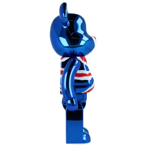 400% + 100% Bearbrick Sex Pistols - God Save The Queen - Chrome Ver.