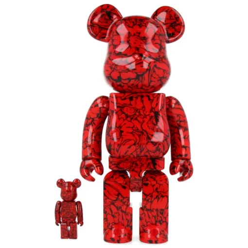 400% + 100% Bearbrick Shun Sudo - Mr Scarlet