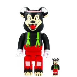 400% + 100% Bearbrick The Big Bad Wolf