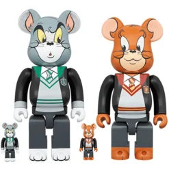 400% + 100% Bearbrick Tom & Jerry in Hogwarts House Robes