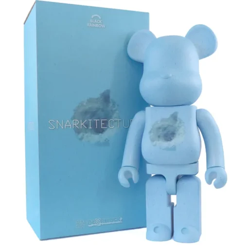 1000% Bearbrick X Snarkitecture X Black Rainbow Blue Edition