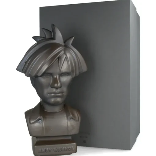 CERAMIK Andy Warhol Bust 80s ASH GOLD