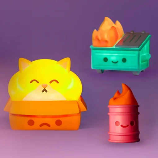 Chonky Trash Kitty Night Light