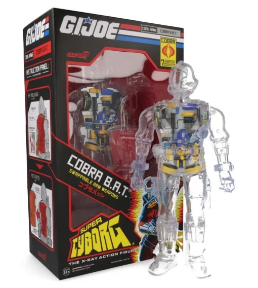Cobra B.A.T. Clear- G.I. Joe Super Cyborg - Figura de reacción