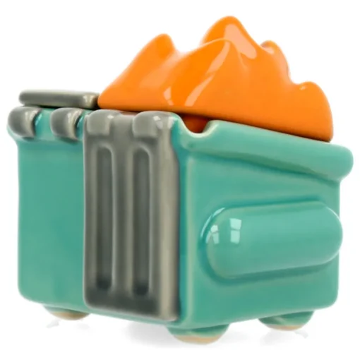 Dumpster Fire - Trash Stash Ceramic Figure