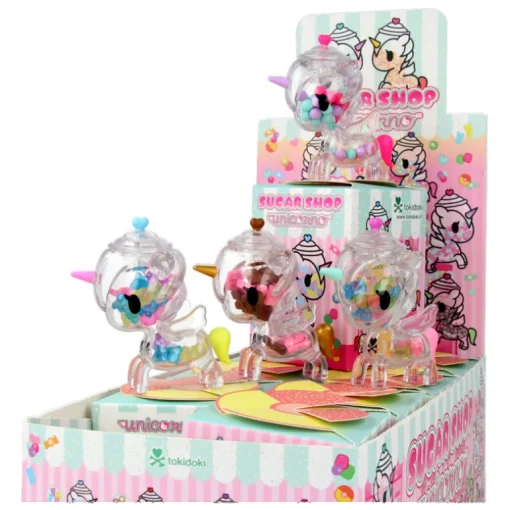 Exhibición de unicorno de la tienda de azúcar (8pcs)
