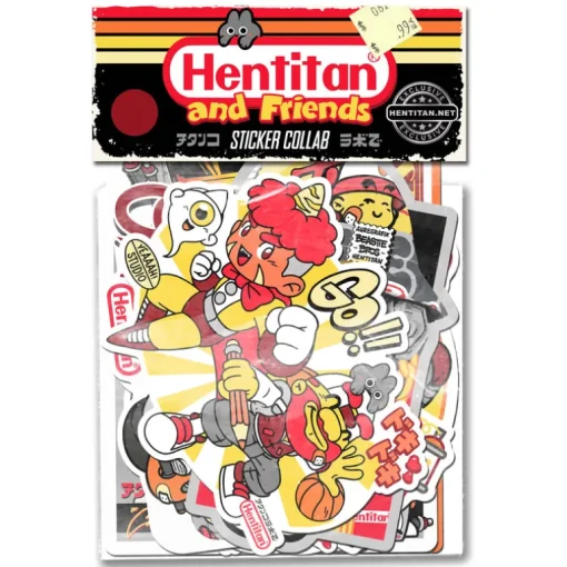 Hentan y amigos - Packle Brown Sticker Pack
