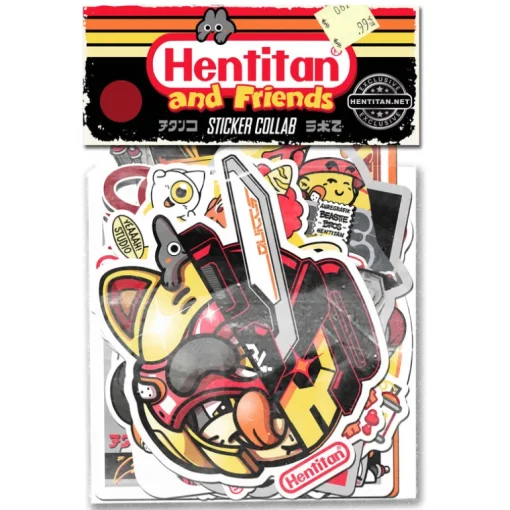 Hentan y amigos - Packle Brown Sticker Pack