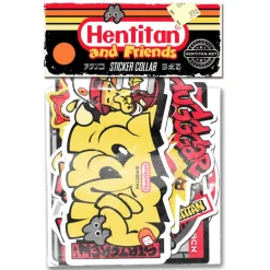 Hentan y amigos - Paquete de pegatinas de naranja