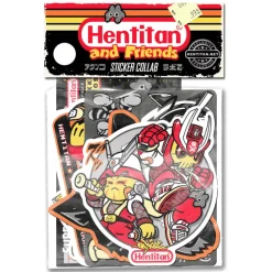 Hentitan and Friends - White Sticker Pack