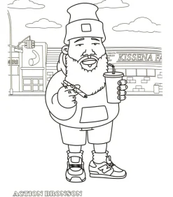 Hip hop coloring book