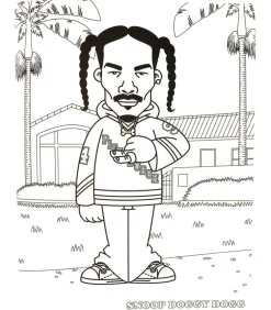 Hip hop coloring book
