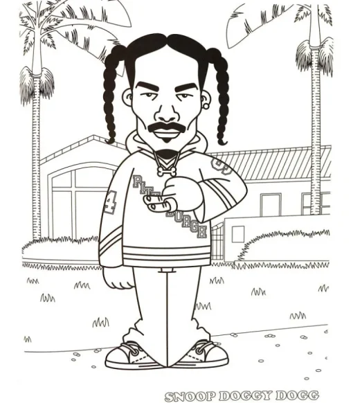 Hip hop coloring book