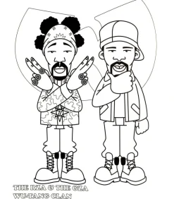 Hip hop coloring book