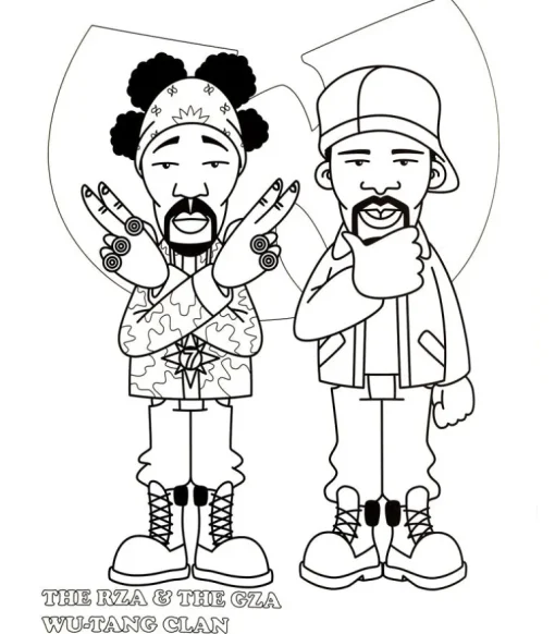 Hip hop coloring book