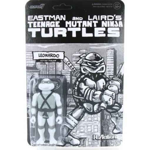 Leonardo (Comic Greyscale) - Teenage Mutant Ninja Turtles - ReAction Figures Wave 9