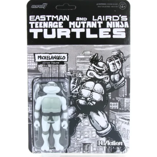 Michelangelo (Comic Greyscale) - Teenage Mutant Ninja Turtles - ReAction Figures Wave 9