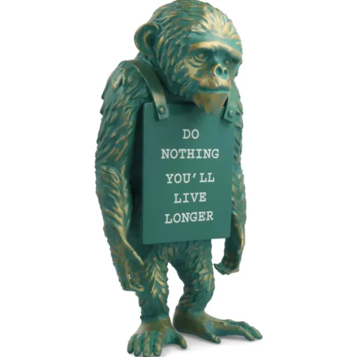 Monkey Sign Bronze Statue - Banksy X Medicom Toy