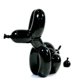 Sculpture Popek Black Porcelain Edition by WHATSHISNAME