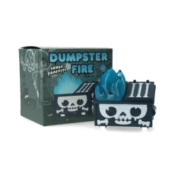 Skull Graffiti Dumpster Fire Vinyl Figure