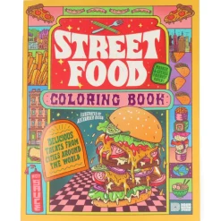 Street Food Coloring Book