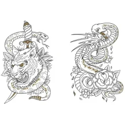 Tattoo Colouring Book
