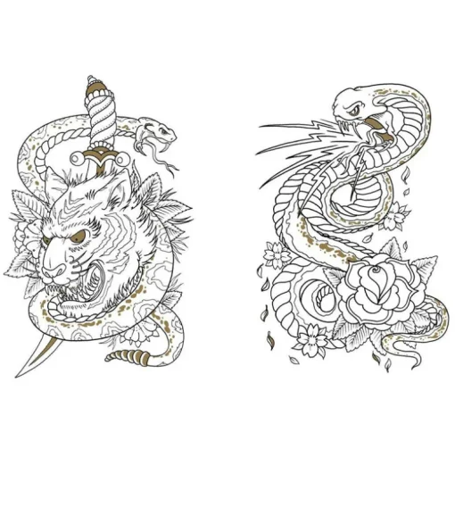 Tattoo Colouring Book