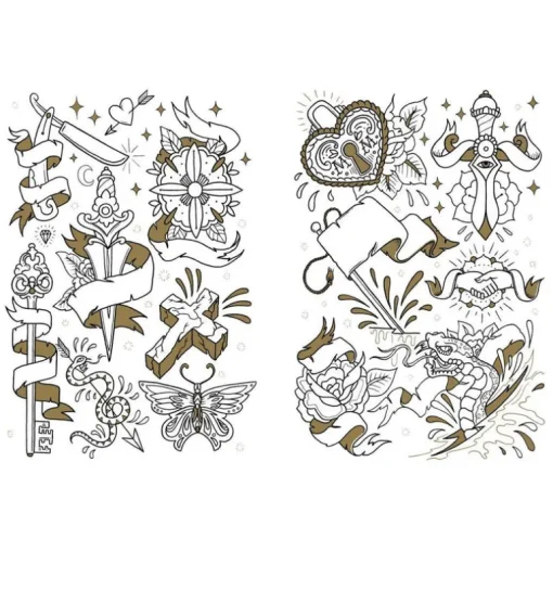 Tattoo Colouring Book